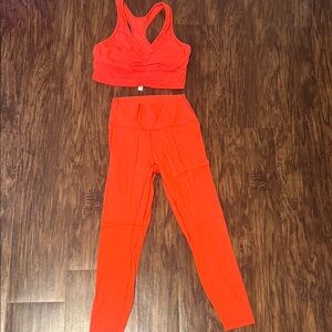 CRZ Red Activewear Set